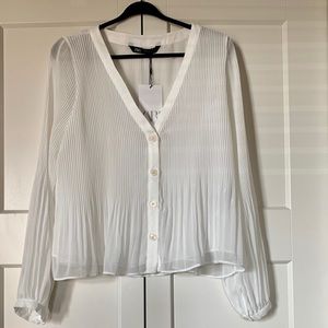 Zara Pleated Blouse (New)
